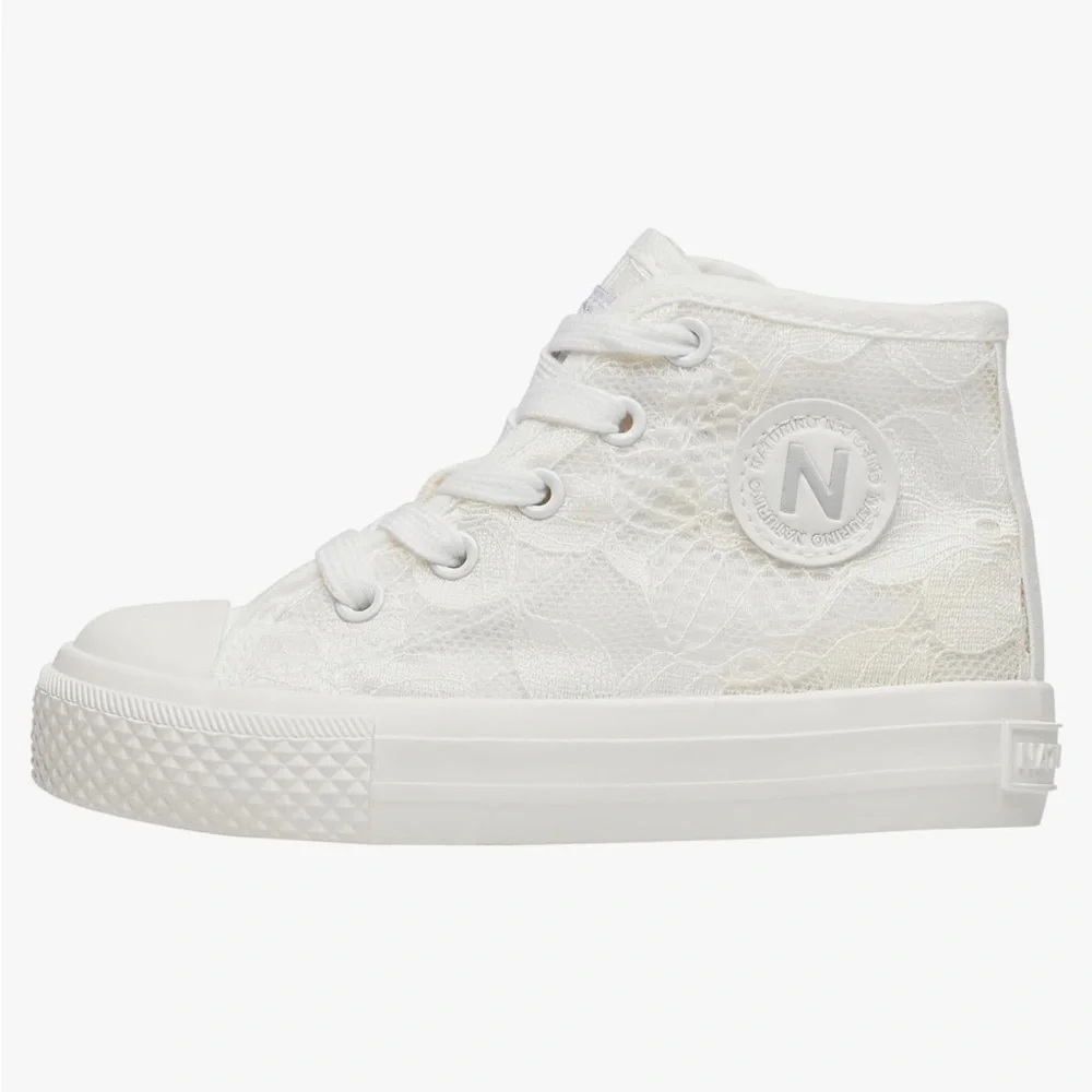 NATURINO YLFAS White Lace High-Top Sneakers